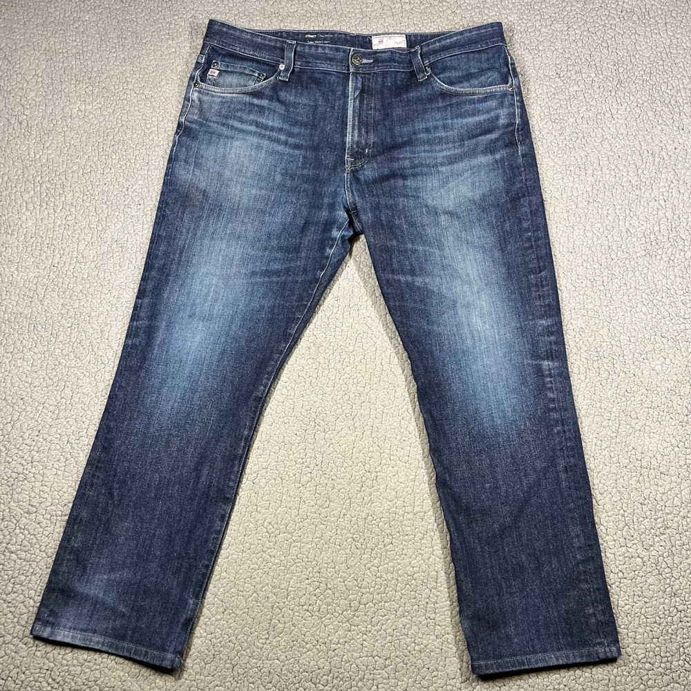 AG Adriano Goldschmied Everett Slim Straight Jeans Dark Wash 38x32 (38x28)